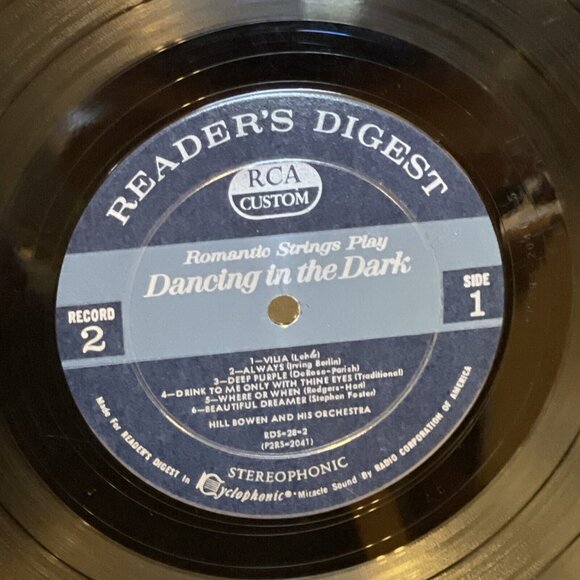 Romantic Strings Play Dancing In The Dark (Vinyl, 1963, 2x LP) Reader's Digest - Picture 10 of 12